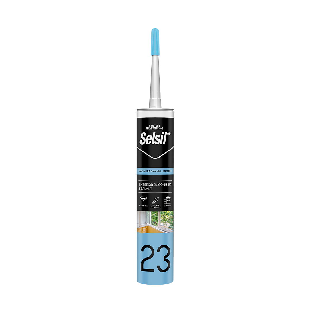 Selsil Exterior Siliconized Sealant is A One Component, Acrylic Dispersion Based Filling and Sealing Material. Suitable For Sealing Cracks, Wedges, Joints, And Splices With A Maximum Joint Movement Of 7.5%.- 404420 Selsil Exterior Siliconized Sealant is A One Component, Acrylic Dispersion Based Filling and Sealing Material. Suitable For Sealing Cracks, Wedges, Joints, And Splices With A Maximum Joint Movement Of 7.5%.- 404420